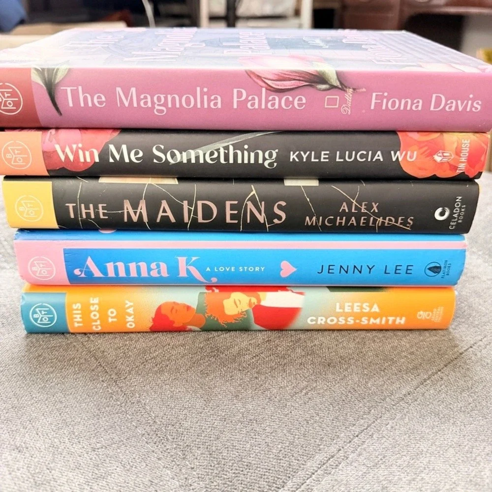 Book of the Month Hardcover Book Bundle Lot of 5 Fiction Mystery Romance